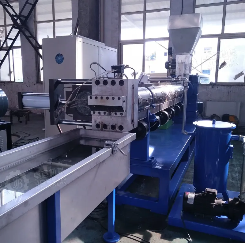 Plastic Single Screw Extruder Granulator Machine with Water Tank