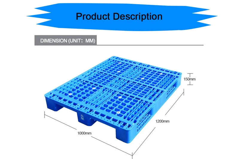 HDPE Plastic Tray Heavy Duty Rackable Plastic Pallet