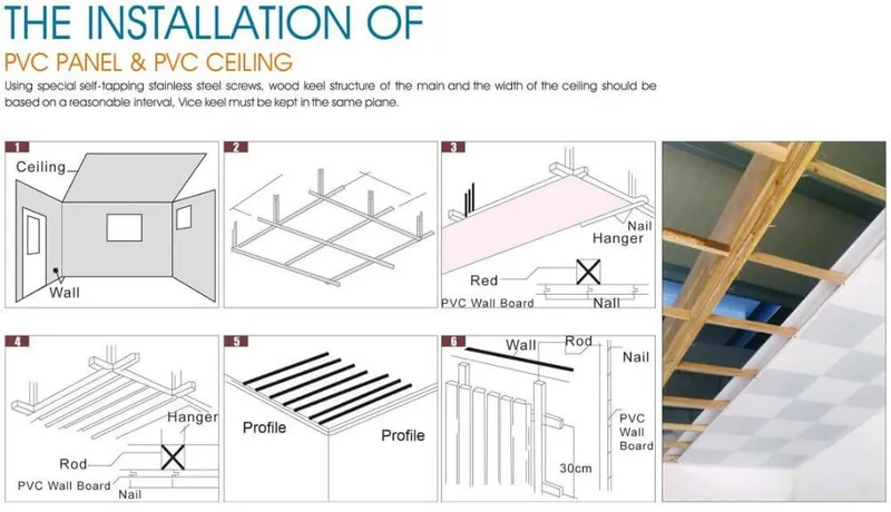 Waterproof Cost of PVC Laminated 3D Wall Panel Plastic False Ceiling