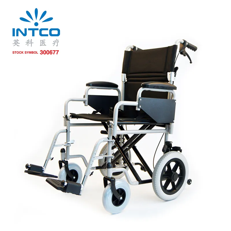 Back Half Folding Manual Lightweight Wheel Chair with Attendant Brakes