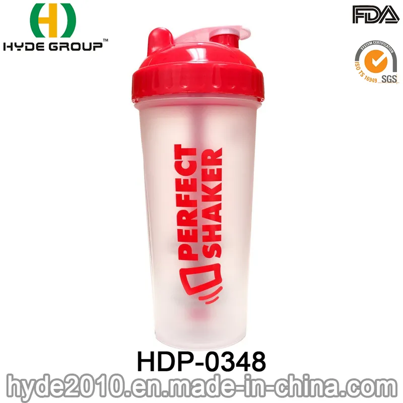 Portable Plastic Shaker Cup, BPA Free Plastic Shaker with Connection Rod (HDP-0348)