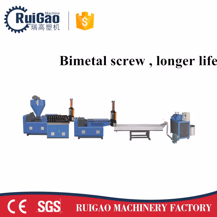High Quality Single Screw Plastic Waste Recycling Extruder