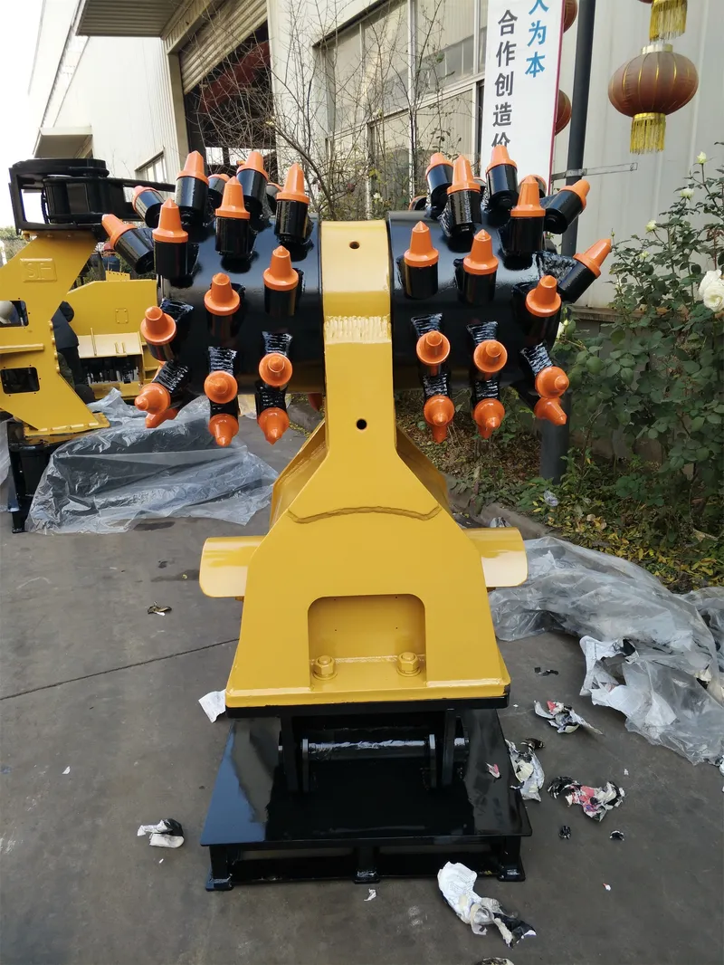 20t Excavator Drumcutters Double Head Drum Cutter Rock Grinders