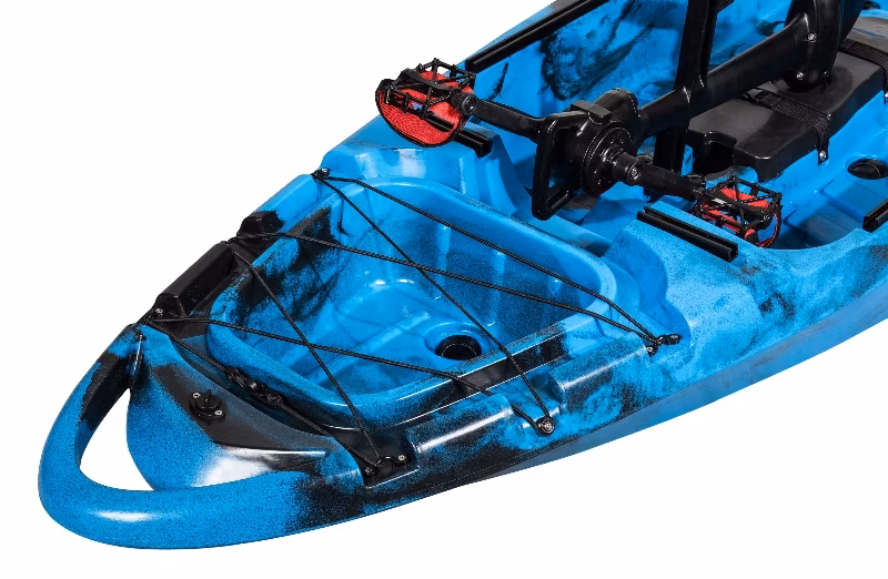 Single Plastic Pedal Drive Rowing No Inflatable Fishing Kayak with Pedal Boat