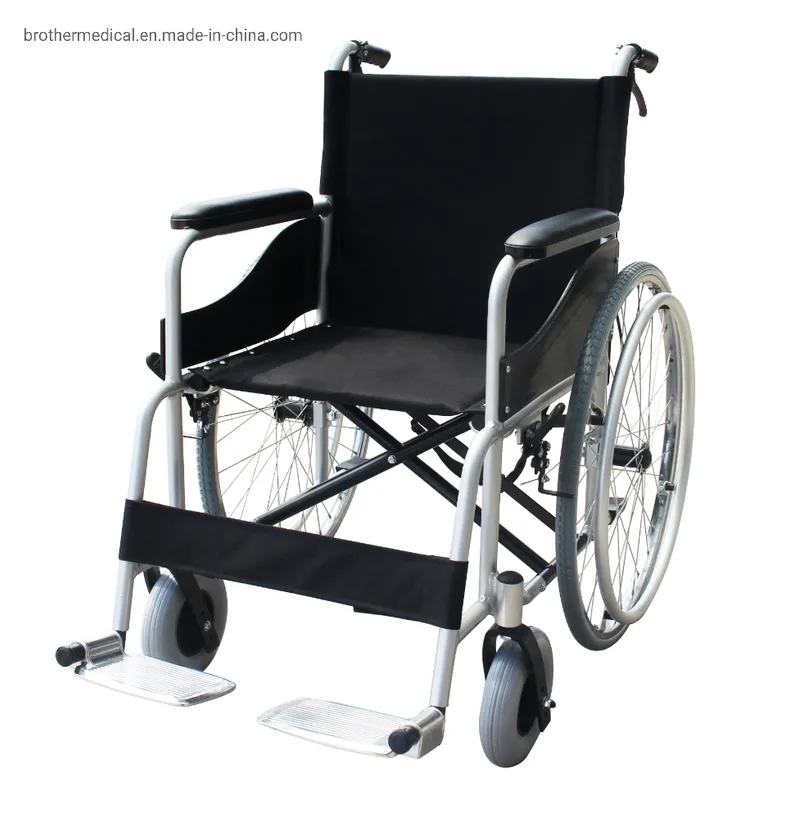 Convenient Manual Wheelchair Cheapest Folding Lightweight Economic Used Manual Wheelchair