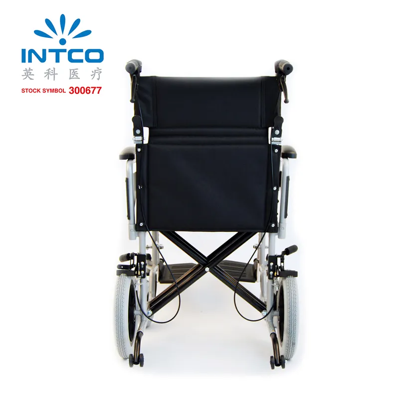 Back Half Folding Manual Lightweight Wheel Chair with Attendant Brakes