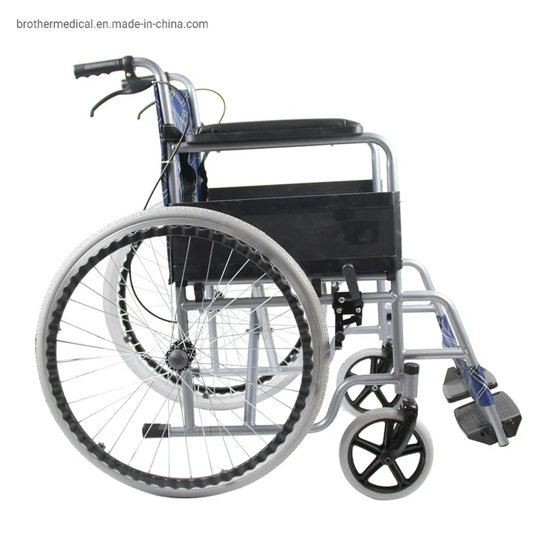 Convenient Manual Wheelchair Cheapest Folding Lightweight Economic Used Manual Wheelchair