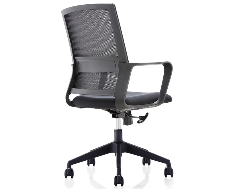 Plastic Type of Office Staff Chair with Fixed PP Armrest