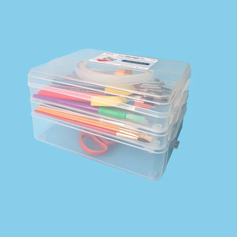 21846b Clear Plastic Hard Plastic Snap Box