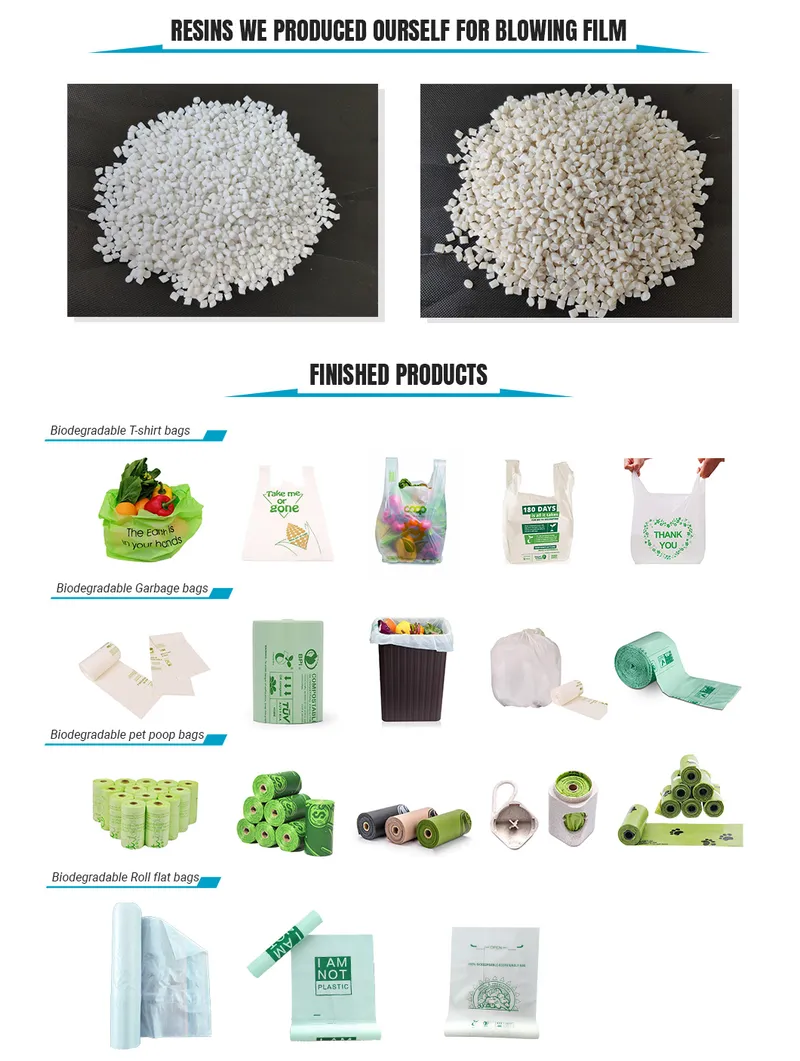 100% Biodegradable Compostable Bag Plastic Trash Garbage Trash Bags