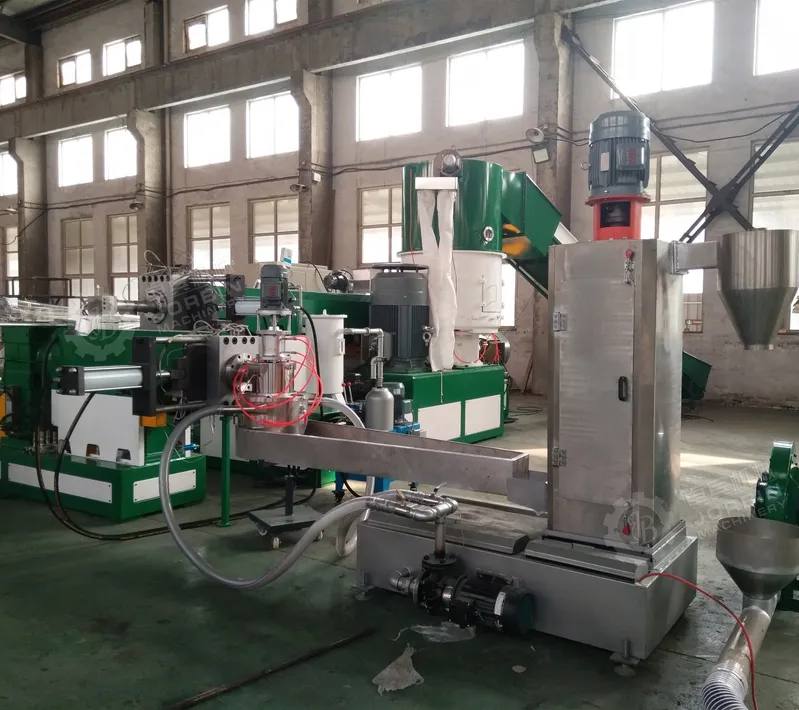 Plastic Pelletizing Recycling Extruder Plant