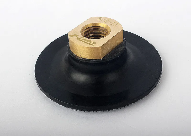 3" Black Ultra Thin Soft Rubber Backer Pad for Angle Grinders