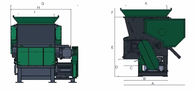 Aluminum PA Plastic Recycling Machine Crusher Grinder Shredder Manufacturer