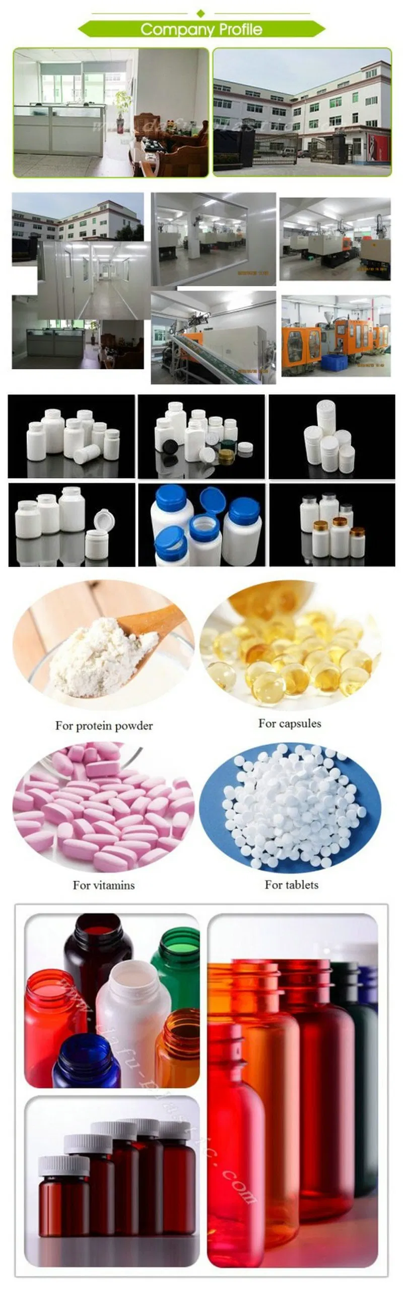 Plastic Packaging Pet 250ml Plastic Pill Bottle for Medicine