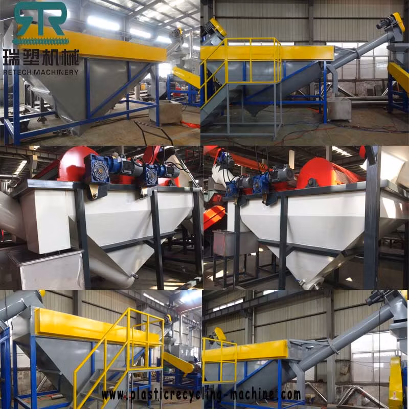 Scrap Plastic Pet PE PC Cola Bottle Flakes Recycling Machine