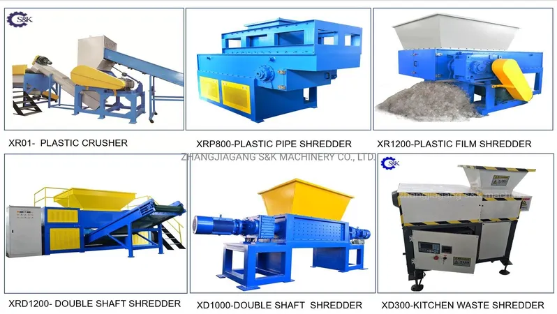 Single Shaft Shredder/Crusher for Multi-Purpose Plastic Material Industrial Waste