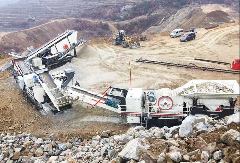 Rock Concrete Portable Crusher Machine /Crawler Second Jaw Crusher