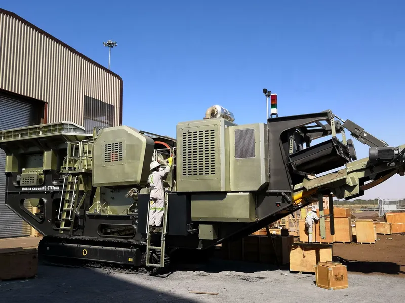 Rock Concrete Portable Crusher Machine /Crawler Primary Jaw Crusher