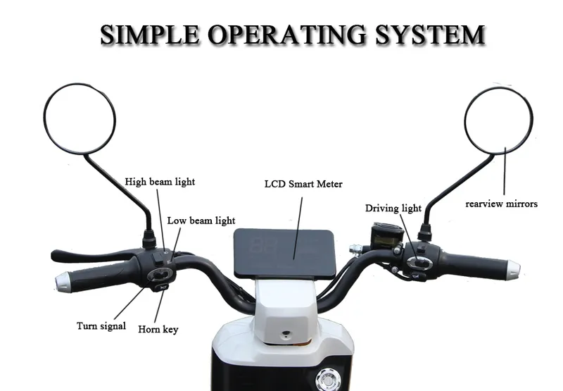 Light Weight Electric Scooter with Pedals for Adults