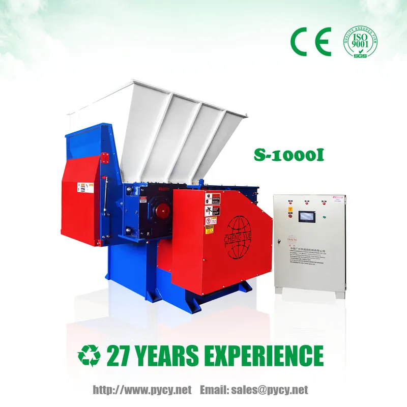 Single Motor Single Shaft Shredder for Plastic, Wood, Rubber, Paper