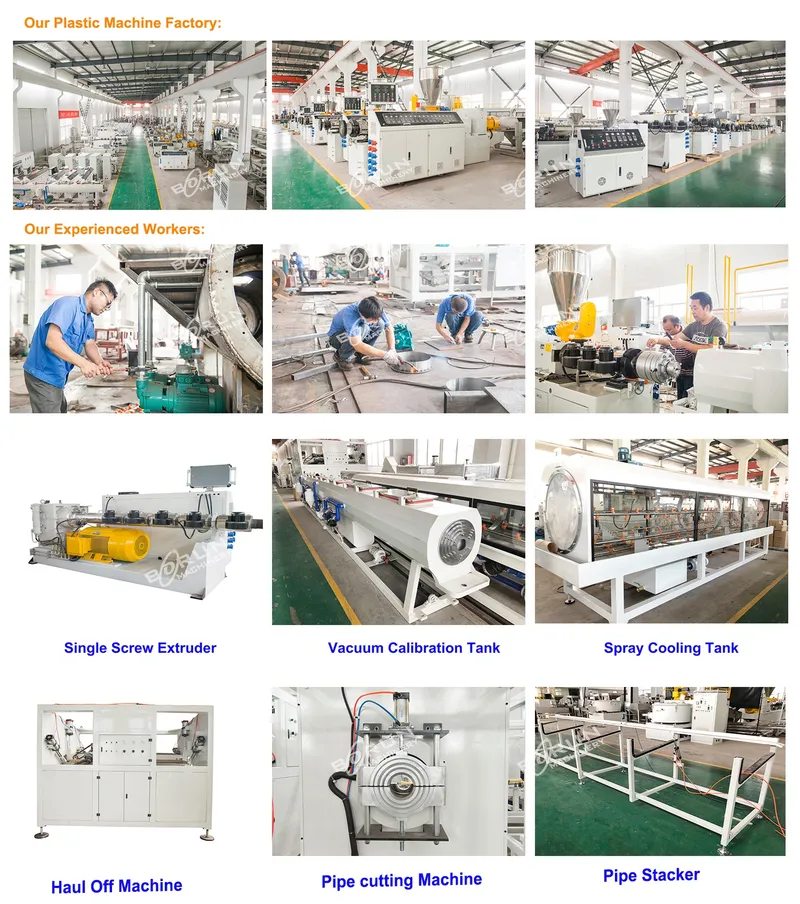 Plastic PE HDPE PP Pipe Tube Extrusion Extruder Machine