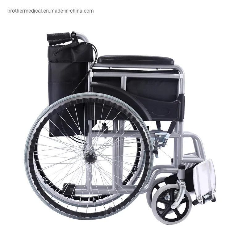 Convenient Manual Wheelchair Cheapest Folding Lightweight Economic Used Manual Wheelchair