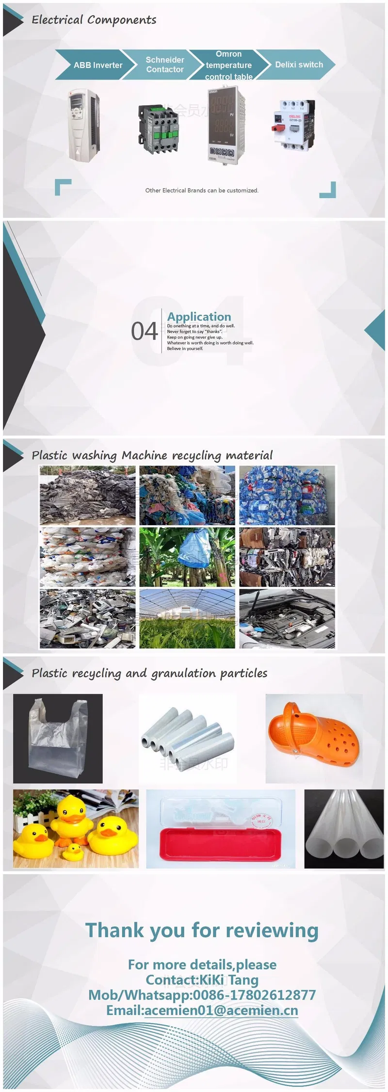 Pet Bottle Plastic Waste Crushing Washing Recycling Machine