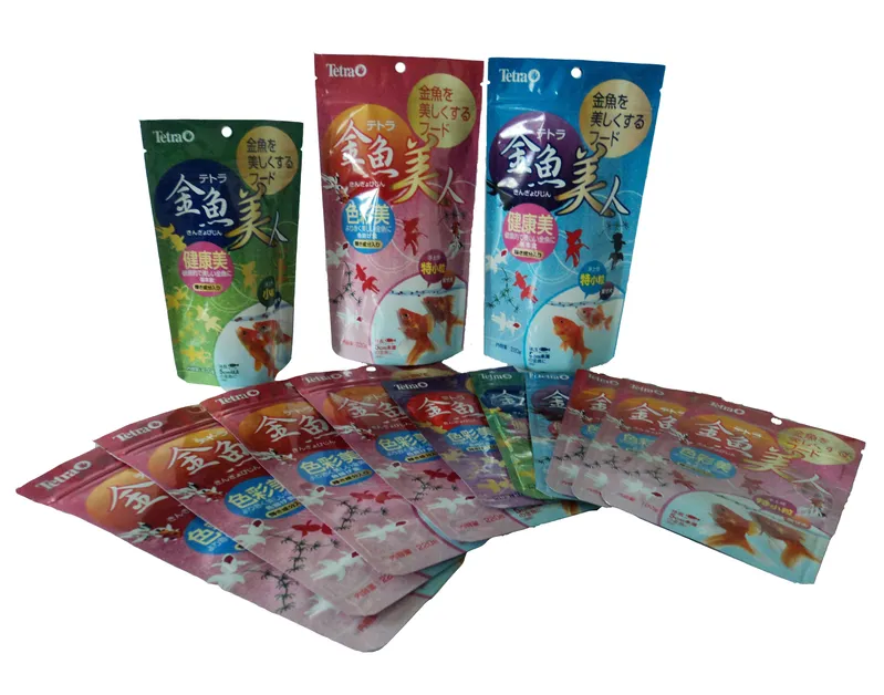 Plastic Packaging Bags Doypack Resealable Pouches for Fish Food