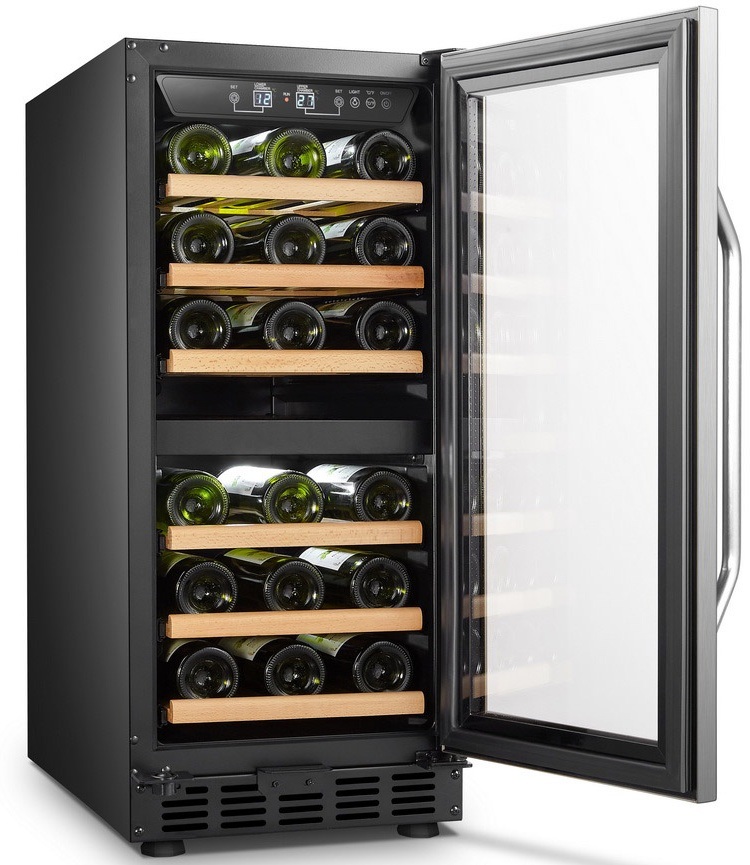 80L Dual Zone 28~31bottles Wine Cooler /Wine Fridge/Wine Refrigerator
