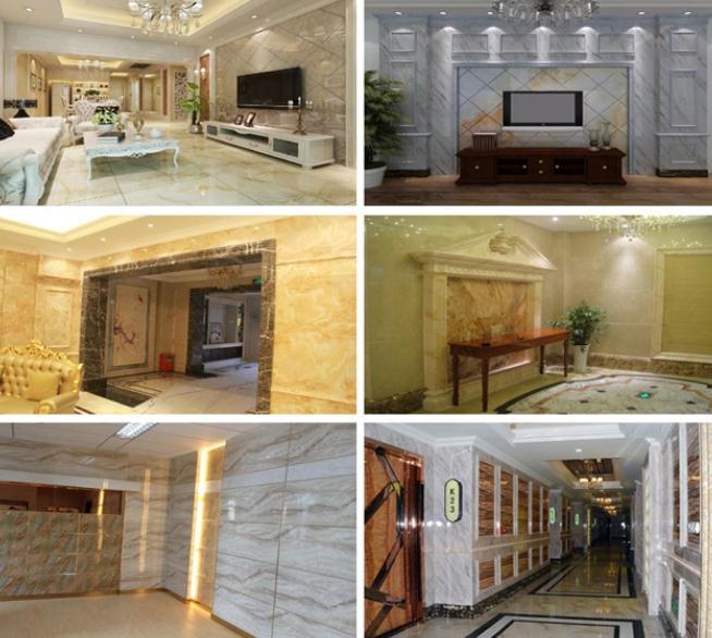 UV Coating PVC Marble Sheet for Interior Wall Ceiling Decorative