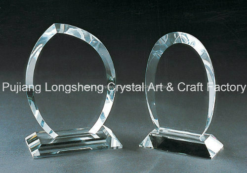 Fancy Engraved Glass Awards for Business Cooperation Gifts