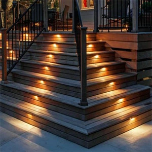 12V LED 3000K Half Moon Deck Light Textured Architectural Bronze LED Deck Light