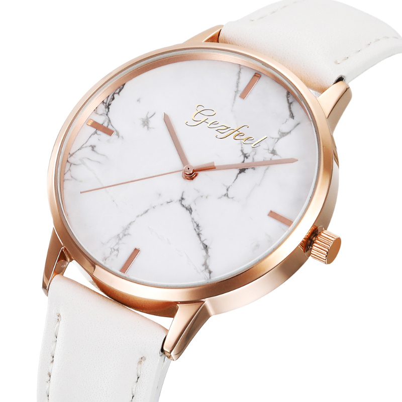 Ladies Swiss Movement Marble Dial Watch OEM Luxury Women Wristwatch