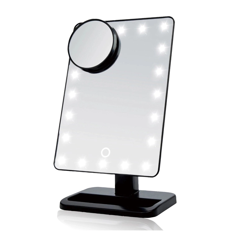 Custom Portable LED Light Vanity Mirror Pocket Makeup Mirror