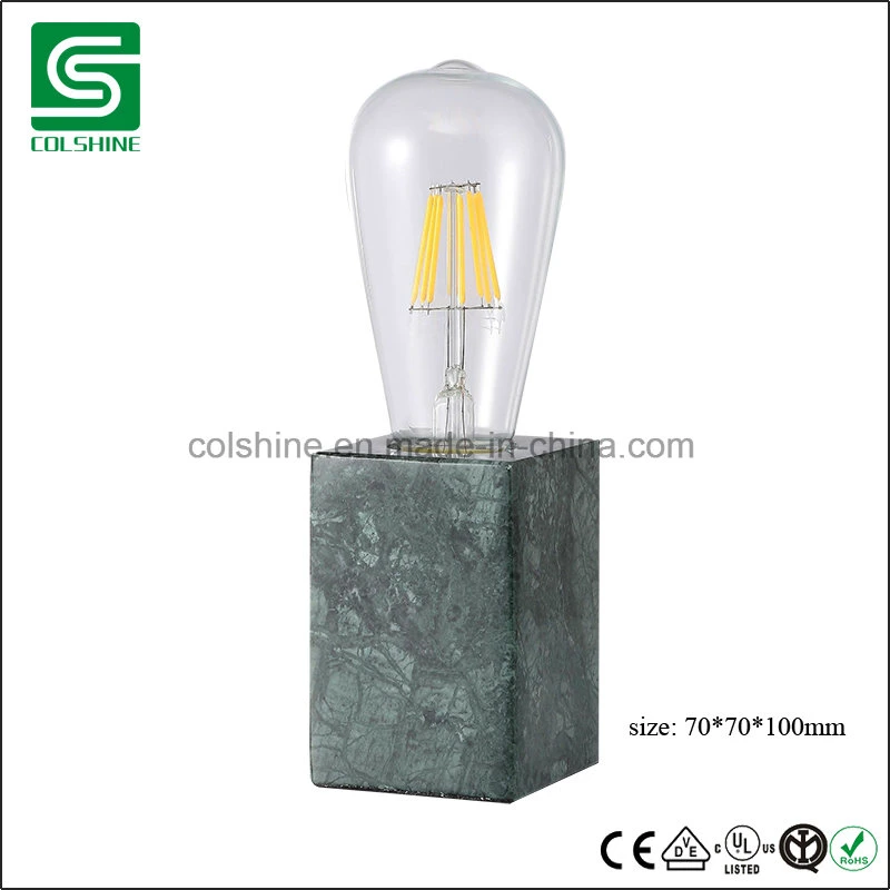 Vintage Dimmable E27 Marble/Stone Table Lamp Desk Lamp for Home Decoration