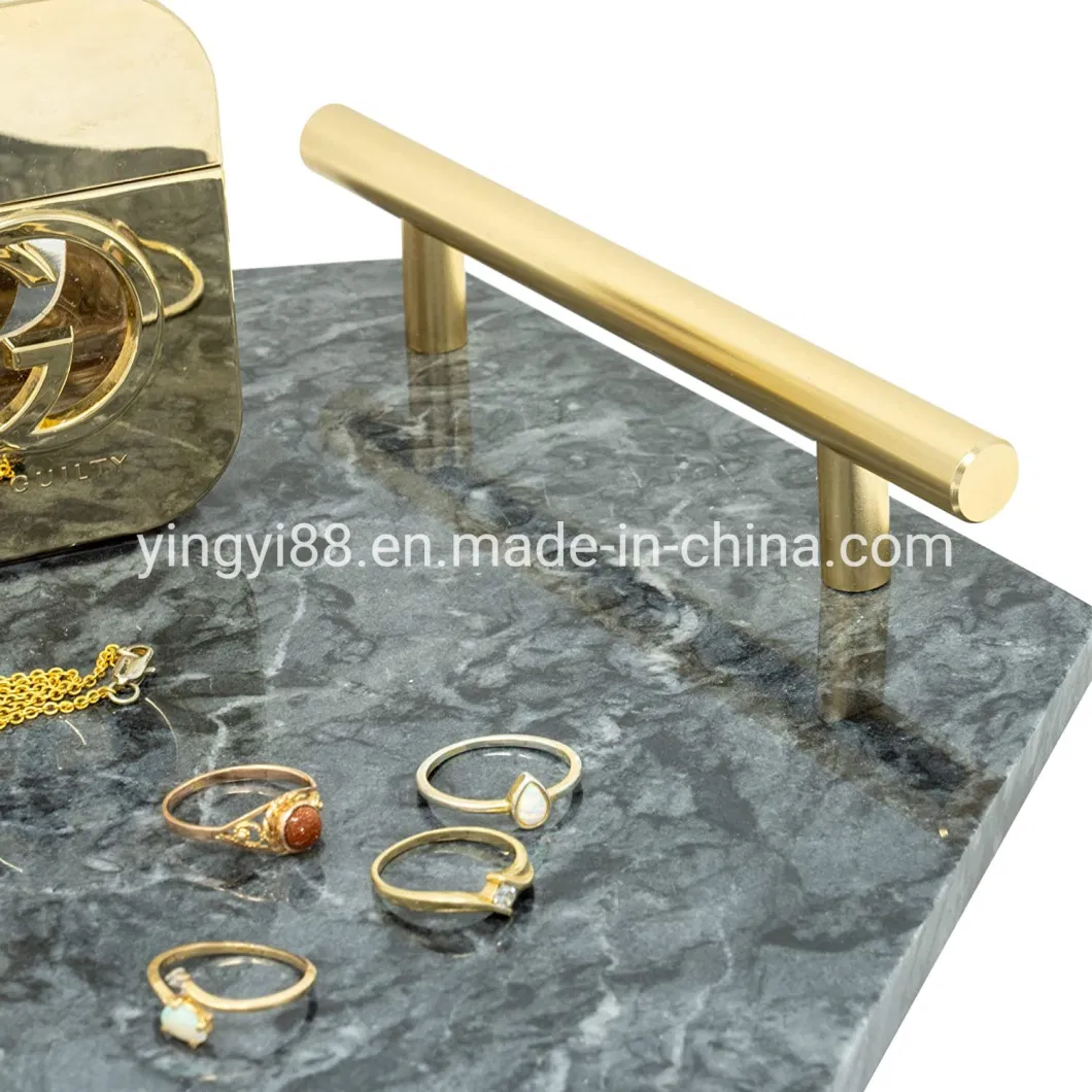 Factory Wholesale Acrylic Marble Serving Tray