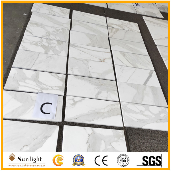 Italian Calacatta White Marble, Marble Tiles for Floor Wall