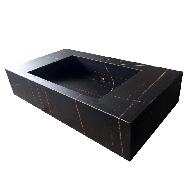 Rectangular Marble Dining Table Rock Table for Kitchen Room