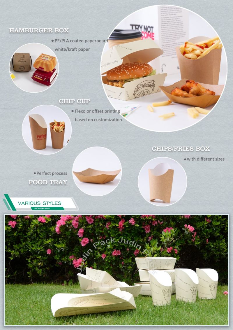 Eco Friendly Kraft Paper Boat Tray Fast Food Serving Tray