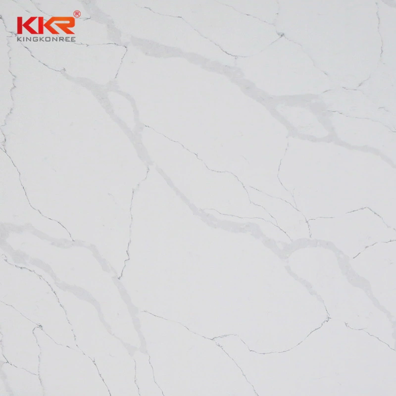 Scratch-Resistant Grey Quartz Stone Building Material Quartz for Kitchen Countertop and Tiles