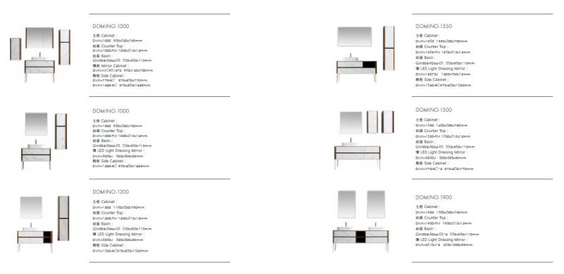 in Stock Chinese New Design Fashionable Marble Color Floor Mounted Double Sink Bathroom Sink Cabinet