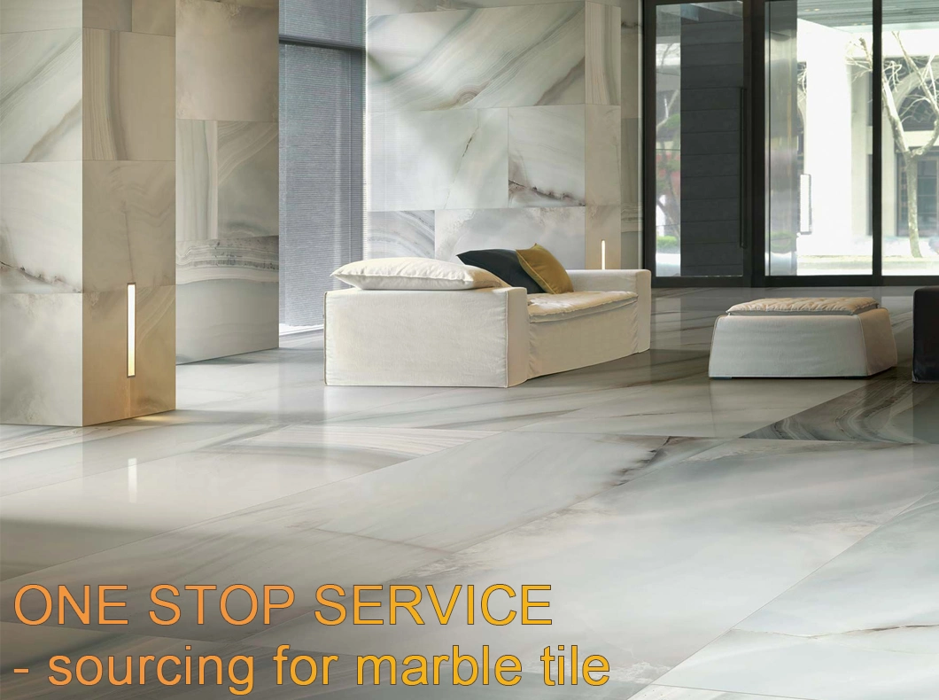 Matte Finish Commercial Marble Imitation Porcelain Large Floor Tiles