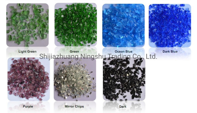 Wholesale Colorful Broken Crushed Glass Granule Crystal Chip for Decoration