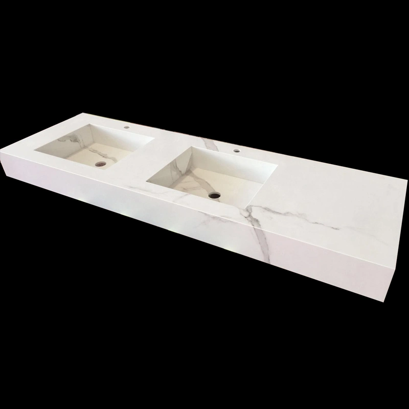 Rectangular Marble Dining Table Rock Table for Kitchen Room