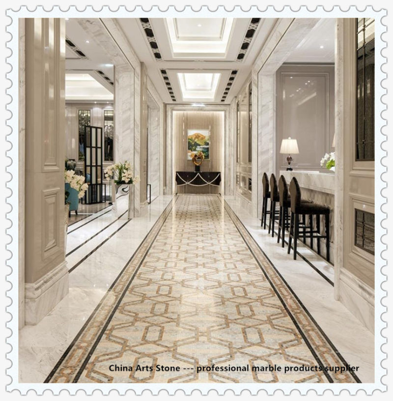 Jinnianhua Golden Yellow Marble Tile for Villa Decoration