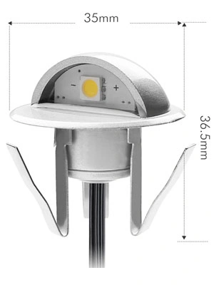 12V LED 2700K Half Moon Deck Lighting in-Ground Lighting Hardscape Lighting Demo Lighting Kits