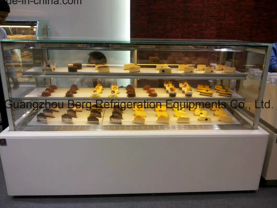 Commercial Square Marble Cake Display Refrigerator