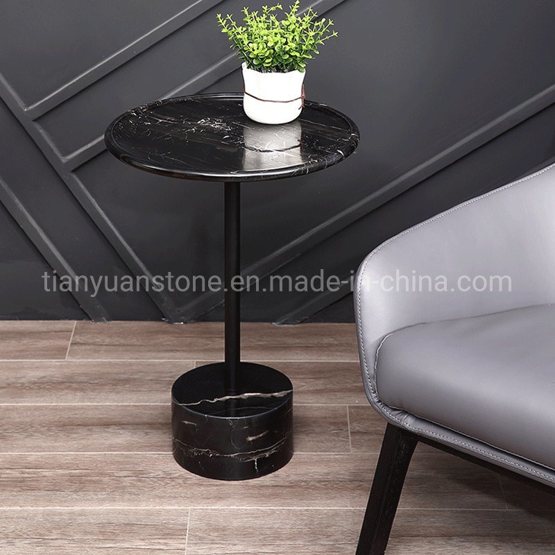 Modern Golden Metal Marble Coffee Side Table Customized