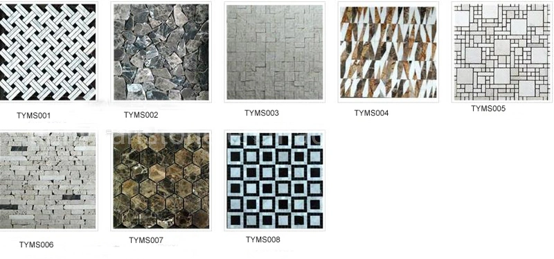 Natural Marble Art Mosaic with Flower Picture for Floor Decoration
