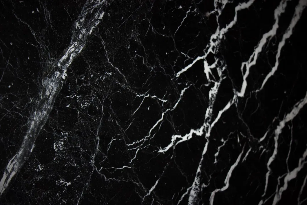 China Suppliers Black Marble Slabs Negro Vanity Marble Nero Marquina